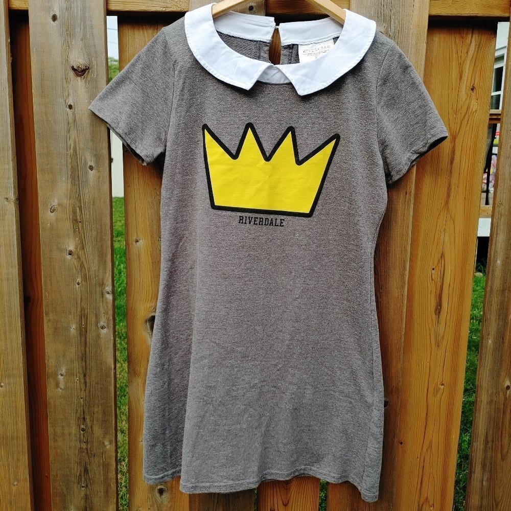 Women's RIVERDALE Dress Size Medium/Large Peter Pan Collar jughead crown
